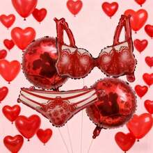 Decoración de 6 globos para el Día de San Valentín, decoración de fondo para fiestas, adecuada para fiestas de cumpleaños, Día de San Valentín, aniversarios y decoraciones festivas. - Ver 2