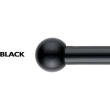Adjustable Curtain Pole,Rod Length 80 To 214cm (32-84 Inch), Black Curtain Rods - Multicolor - View 2