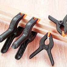 3pcs Muslin Backdrop Clips, Photography Studio Background, Canvas, Artwork, Woodworking Clamps Or Home Use, Studio Equipment, Art Display, Multipurpose Clips - Black - View 5