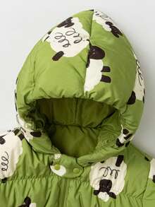 mini bala Baby Down Romper, Triple-Proof Winter Snowsuit, Soft & Warm 2025 New - Green Tone - View 6