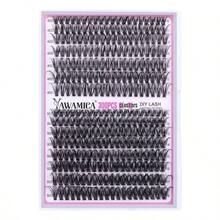 Individual Lashes 320pcs Lash Clusters 40D 9 - 16mm Mix Lash Extension D Curly Eyelash Clusters Eyelash Extension Wispy Cluster Lashes Self Application By 40D - 0.07D, 9 - 16mix - Bộ 40D+50D - Xem 1