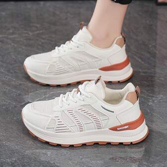 Women's Casual Leather Sneakers, Autumn/Winter
