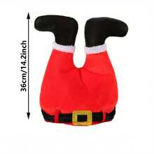 1pc Christmas Decoration Party Santa Hat Elf Clown Leggings Hat Christmas Tree - Multicolor - View 3