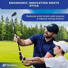 Grip Trainer, Right - Handed Training Aid, Hand Position And Swing Improvement, Blue - Yellow - View 9