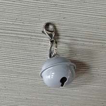 装饰宠物铃铛吊坠 - 耐用铁质圣诞铃铛，带安全扣，音量可调节，适合小型犬猫项圈（黑色），圣诞装饰品，最佳圣诞礼物