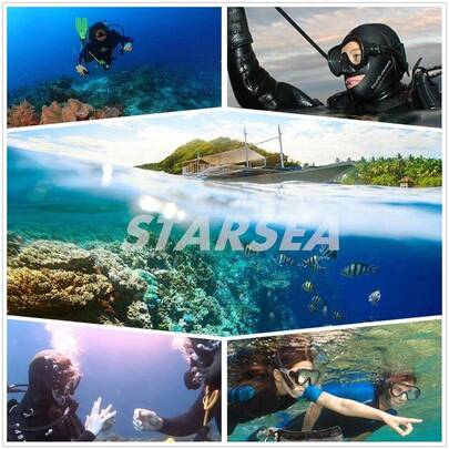 Diving Snorkeling Kit For Adults And Kids Snorkel Set For Swimming And Diving, Anti Leak Dry Top Snorkel Gea...