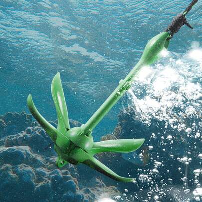 Kayak Anchor Kit, 3.5 Lb Paddle Board Anchor Kit With 26.2 Ft/8 M Rope And Buoy, Folding Small Boat Anchor With Storage Bag And Snap Hook, Kayak Accessories For Kayaks, Small Boats, Canoes