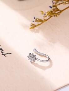 Tkool 1件不锈钢心形鼻钉饰品，批发 - 銀色 - 查看 4