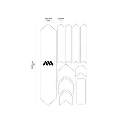 AMS High Impact Frame Guard Extra Semi-Transparent – Protects Your Bike From Scratches And Dings