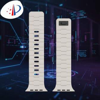 1pc Silicone Single Prong Magnetic Band With Herringbone Pattern, Available In Multiple Colors To Decorate Your Watch