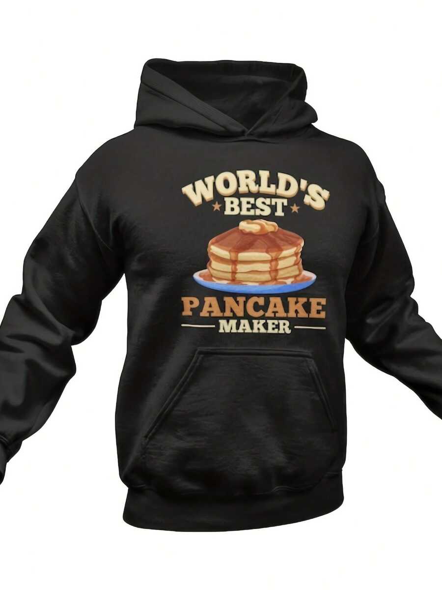Pancake Lover Hoodie Funny Breakfast Pullover,Autumn/Winter Hoodie Autumn Set - 款式10 - 查看 1