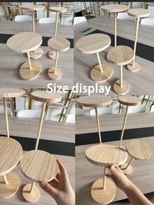 1 szt. okrągły drewniany organizer na naszyjniki z 12-18 haczykami, elegancki stojak wystawowy na naszyjniki i bransoletki w witrynie jubilerskiej, stylowe rozwiązanie do przechowywania na biurku dla kobiet, idealny na niezbędne rzeczy w podróży, organizacja akademika na powrót do szkoły, stylowa dekoracja jesienna, idealny na prezenty i dekorację domu na Boże Narodzenie, Święto Dziękczynienia, Nowy Rok i Walentynki