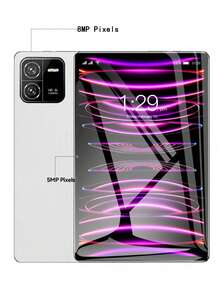 Qetupa 10.1英寸Pad6安卓14平板电脑，RK3562八核2.0GHz处理器，4GB RAM，64GB/128GB ROM，802.11ax WIFI6 2.4G+5G，蓝牙5.4，高清(1280*800)IPS触控屏，5MP+8MP双摄像头，6000mAh电池，支持512GB扩展，Type-C接口，不支持SMI卡，支持阅读和游戏 - 白色 - 查看 11