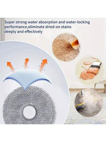 Set Dreame L10 Series Robot Stofzuiger Accessory Kit Compatible Prim/L10s Pro/L10 Pro, Includes HEPA Filters, Main Brushes, Mop Cloths Plastic Cloth Vloer Attachment view 5