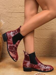 Women's New Western Style Viral Cowgirl Boots, Outdoor Fashion Casual Plus Size V-Cut Shaft Retro Boots