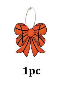 Personalized Sports Bag Charm, With Bow Charm, Cheerleader Tag, Cheerleader, Softball, Valentine's Ball, Basketball Gift, Basketball Souvenir, Valentine's Gift, Birthday Gift, Customized Acrylic Sports Keychain, Backpack Name Tag, Gift - Multicolor - View 12