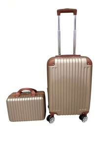 Carry-On Suitcase With Anti-Theft Zipper! - 金色 - 查看 7