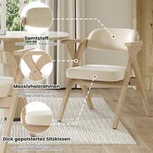 Dining Chairs - Beige - View 4