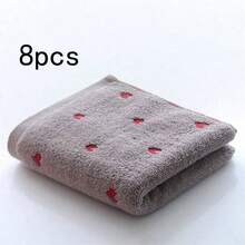 1pc/2pcs(Towel + Bath Towel) Thickened Absorbent Heart-Shaped Towel Set, Suitable For Face Washing, Bathing, Gym, SPA, Swimming, Soft And Skin-Friendly Bath Towel - Multicolor - View 24