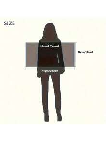 1pc Soft And Absorbent Cotton Hand Towel For Bathroom And Kitchen Use