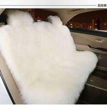 豪华毛绒汽车座椅垫 - 加厚、保暖、可水洗、贴合式座椅垫