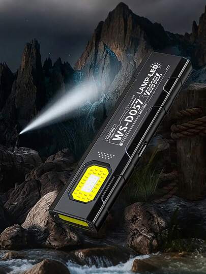 Đèn pin LED kẹp mũ sạc USB, đèn pin mini cầm tay, đèn bỏ túi, đèn pha làm việc có nam châm, thích hợp cho cắm trại, leo núi, thiết bị cắm trại, vật dụng cần thiết khi cắm trại.