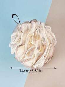 4pcs Floral Pattern Luffa Sponge Set, Includes Hanging Loop, Soft Exfoliating Scrub Ball, Rich Foaming, Gentle Exfoliating Bath Sponge, Back Massage Bubble Bath Ball, Reusable, Suitable For Personal Care Exfoliation And Body Cleansing, Also Suitable For Bathroom Decor, Made Of Skin-Friendly Materials, Essential Bathing Supplies, Durable, Perfect For Home SPA Enthusiasts (Random 4 Colors/2pcs/1pc Set Available) - Multicolor - View 5