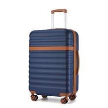 PP Hardshell Luggage 20 24 28 Inch Carry On Cabin Suitcase Expandable TSA Lock 360 Spinner Wheels Lightweight 3 Piece Set Check In Travel Holiday - Navy Blue - View 11