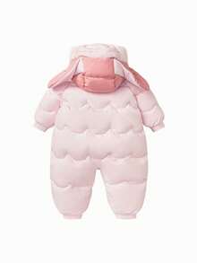 mini bala Baby Down Snowsuit, Thick Triple-Proof Fabric, 2025 New Warm Style - White Red - View 5
