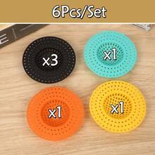 1/3/6 pezzi Filtro per scarico di cucina e bagno | Cattura capelli anti-intasamento + filtro per rifiuti alimentari | Coperchio per scarico in plastica durevole Articoli per la cucina Accessori per la cucina Utensili da cucina - Multicolore - Visualizzare 17
