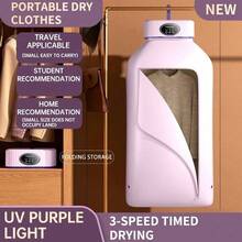 Portable Clothes Dryer, Mini Dryer With Timer - Compact And Convenient Drying Solution For Apartments, Dorms And RVs - Quick And Easy To Use Small Dryer With Drying Bag, Suitable For Delicate Clothes And Underwear