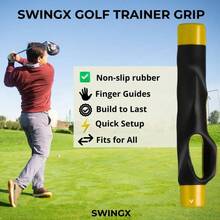 Grip Trainer, Training Aid, Grip Trainer To Help Train Correct Hand Position, Attachment Improved Hand Positioning On Clubs, Enhance Grip Strength, Precision, And Swing Technique - Màu vàng - Xem 3
