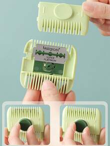 [Multifunctional Hair Trimming Product] 1pc Hair Trimmer For Home Use, Thinning And Shaping Adults, Women's Hair Trimming And Bangs Comb, 2-In-1 Scissors And Comb, Combs And Styles Hair Simultaneously, DIY Split End Trimming Comb - Precision Hair Clipper, Trims And Styles Split Ends, An Ideal Alternative To Hair Clippers - Multicolor - View 4