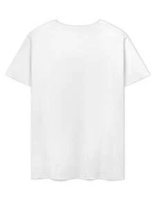 Camiseta Casual de Manga Corta para Hombre - Impresión de Tiburón y Gato de Dibujos Animados, Tela Transpirable, Ropa de Calle Cómoda para el Verano, Cuello Redondo, Ajuste Regular, Camiseta de Uso Diario| Camiseta gráfica divertida| Ajuste cómodo - Negro - Ver 8