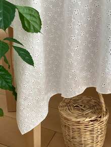1pc Floral Embroidered Hollow Ins Style Photo Backdrop Tablecloth, Suitable For Holiday Decor And Home Use - Multicolor - View 9