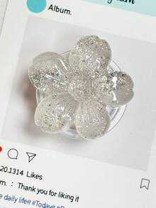 1个闪光花朵亚克力树脂手机支架，可折叠便携式气垫手机支架 - 彩色 - 查看 7