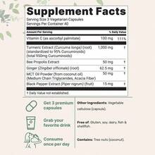 Turmeric Curcumin 1,000mg | 95% Curcuminoids With Black Pepper & MCT Oil For Ultimate Absorption, No Filler, No GMO - 120 Vegetarian Capsules - Khác - Xem 3