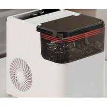 Máquina automática para hacer cubitos de hielo de diferentes tamaños, enfriamiento rápido con espátula - Blanco - Ver 5