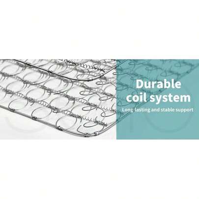 Kids Baby Spring Mattress Pocket Bed Foam Firm Coil Bedding Cot Crib Sleep Breathable Children, Two-Sided Reversibl...