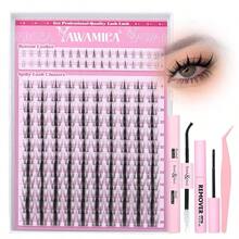 Individual Lashes 320pcs Lash Clusters 40D 9 - 16mm Mix Lash Extension D Curly Eyelash Clusters Eyelash Extension Wispy Cluster Lashes Self Application By 40D - 0.07D, 9 - 16mix - Bộ dụng cụ nối mi Manga-Lash - Xem 1