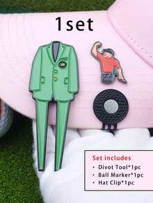 Green Jacket Divot Repair Tool,Golf Hat Clip With Magnetic Ball Marker Set - Enamel, Strong Magnet, Easily Attachable, Great Gift For Golfers - Multicolor - View 23