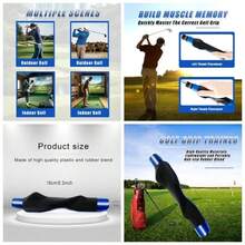 Grip Trainer Right Handed Club Grip Training Aid Beginners Pros, Grip Strength Trainer, Swing Trainer Practice Grip Corrector - màu đen - Xem 2