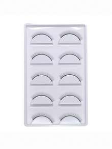 1pc Model Head + 5 Pairs Practice False Eyelashes, Silicone Eyelash Extension Practice Head, Microblading Training Mannequin Head, Suitable For Beginners To Practice Eyelash Extension, Comes With 1 Box Of Eyelashes - Ideal As A Beginner Personal Training Tool - Multicolor - View 10