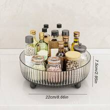 This 360-Degree Rotating Cosmetic Storage Box, Perfume And Skincare Product Storage Box, And Kitchen Spice Rack Are Suitable For Use On Dressing Tables, Bathroom Countertops, And Kitchen Countertops. - Multicolor - View 12