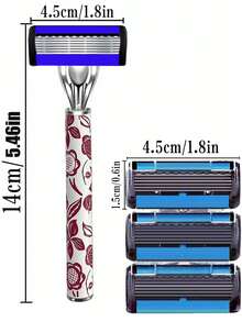 Exquisite And Affordable Men's Manual Safety Shaver, Upgraded To 6-Layer Blades, With Clean And Refreshing Shaving, No Stubble, Smooth And Skin Friendly, Suitable For Various Daily Shaving Scenarios For Men And Women.