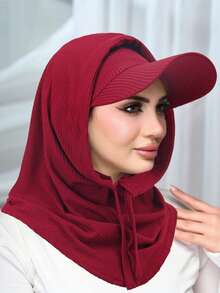 1 Set New Cycling Neck Gaiter Sun Protection Combo, Ribbed Beanie Hat, UV Protection Neck Warmer Headband Set - Multicolor - View 18