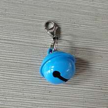 装饰宠物铃铛吊坠 - 耐用铁质圣诞铃铛，带安全扣，音量可调节，适合小型犬猫项圈（黑色），圣诞装饰品，最佳圣诞礼物