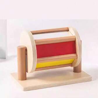 1 Set Montessori Frühpädagogisches Spielzeug, Rollentrommel Spielzeug zur Entwicklung der Intelligenz, Hand-Augen-Koordination, Weihnachtsgeschenk für Babys