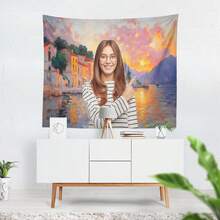 1 Customized Tapestry Of Mackinac Harbor At Sunset, Adding A Specially Prepared Scene To Your Room - A Practical And Creative Tapestry Gift. Vivid Wall Decoration, Unique Personalized Photography And Display Background, Elegant Home Decor, Perfect Party Decoration For Any Occasion. Suitable For Children's Day, Father's Day,