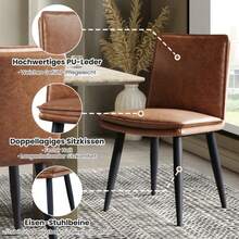 Dining Chairs - Brown2 - View 3